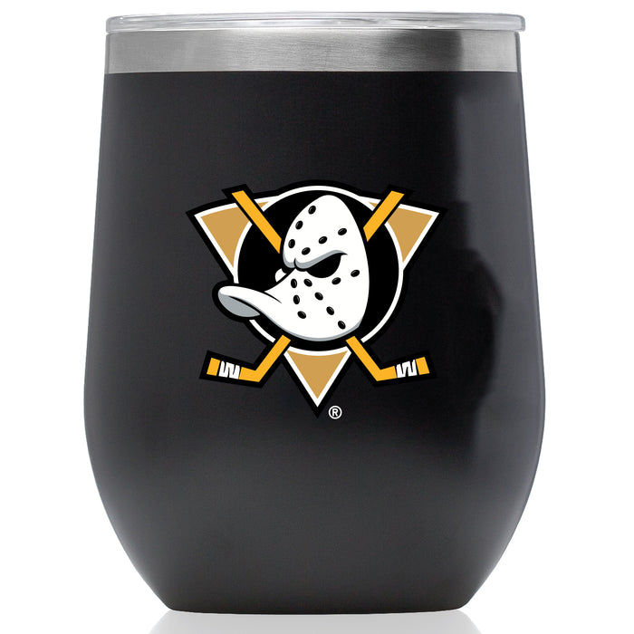 Corkcicle Stemless Wine Glass with Anaheim Ducks Secondary Logo