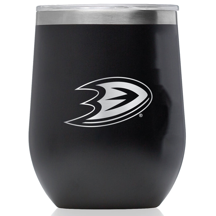 Corkcicle Stemless Wine Glass with Anaheim Ducks Primary Logo