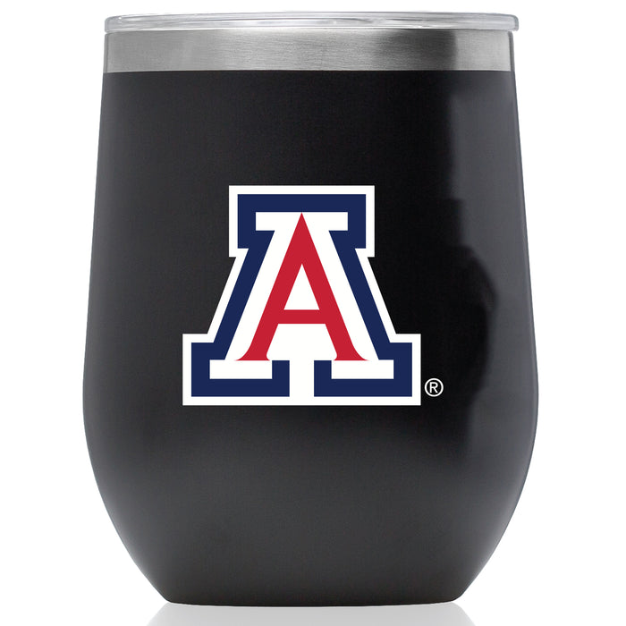 Corkcicle Stemless Wine Glass with Arizona Wildcats Primary Logo