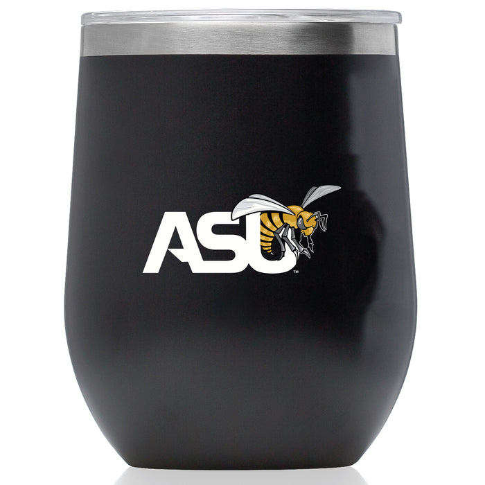 Corkcicle Stemless Wine Glass with Alabama State Hornets Primary Logo