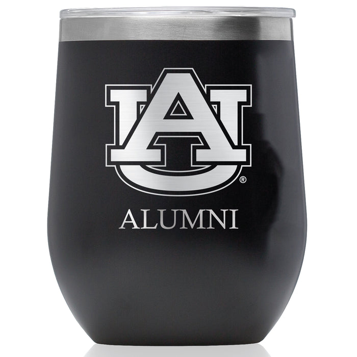 Corkcicle Stemless Wine Glass with Auburn Tigers Alumnit Primary Logo