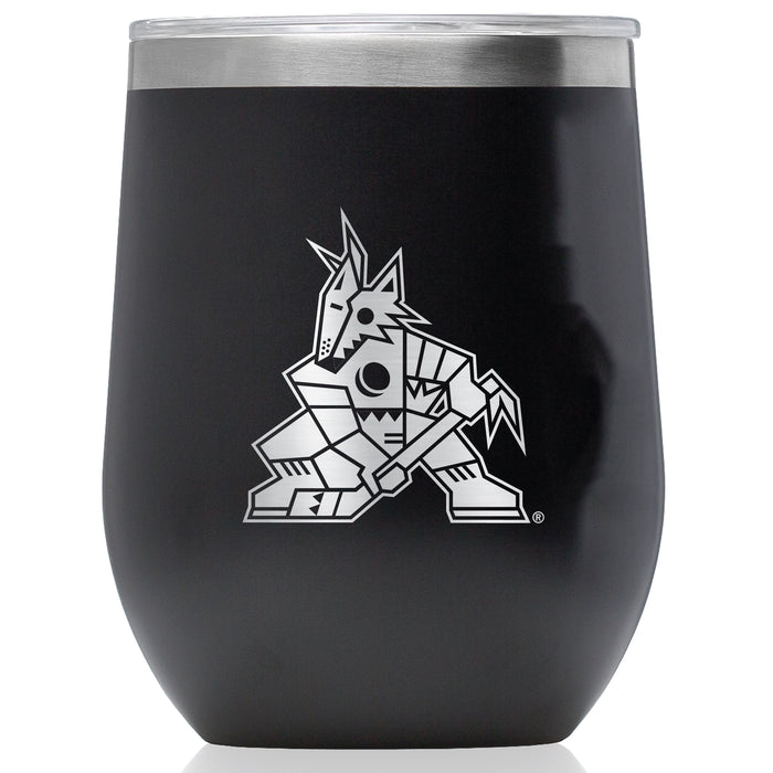 Corkcicle Stemless Wine Glass with Arizona Coyotes Primary Logo