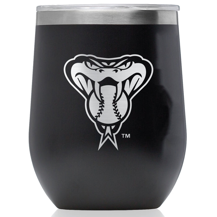 Corkcicle Stemless Wine Glass with Arizona Diamondbacks Secondary Etched Logo