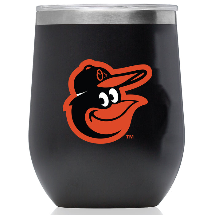 Corkcicle Stemless Wine Glass with Baltimore Orioles Primary Logo