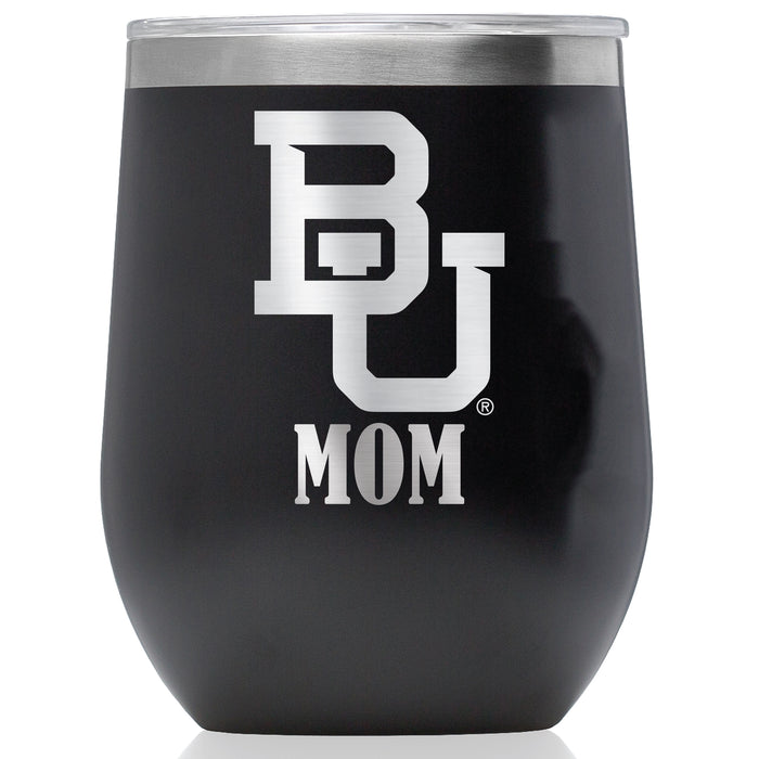 Corkcicle Stemless Wine Glass with Baylor Bears Mom Primary Logo