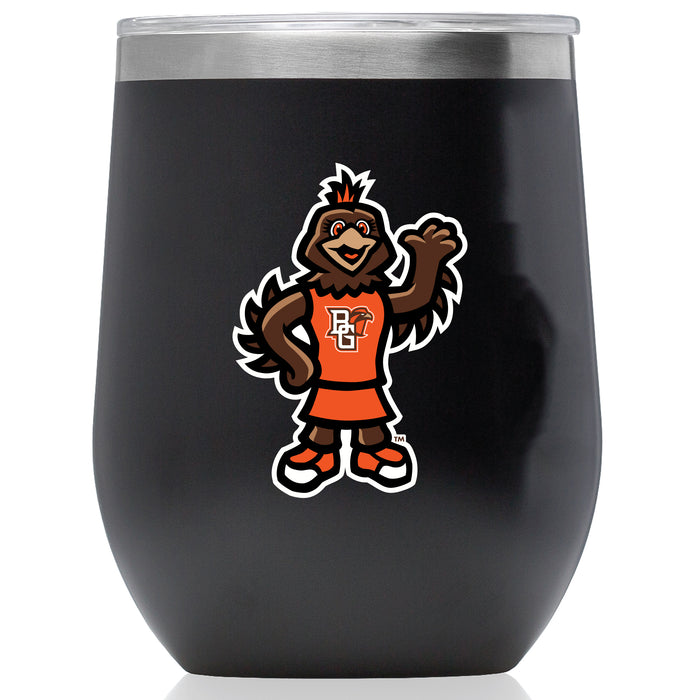 Corkcicle Stemless Wine Glass with Bowling Green Falcons Secondary Logo