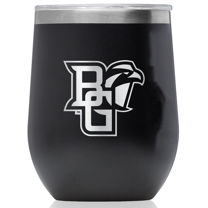 Corkcicle Stemless Wine Glass with Bowling Green Falcons Primary Logo