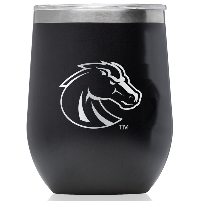 Corkcicle Stemless Wine Glass with Boise State Broncos Primary Logo