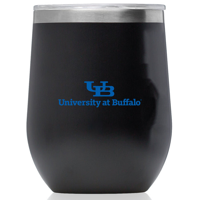 Corkcicle Stemless Wine Glass with Buffalo Bulls Primary Logo