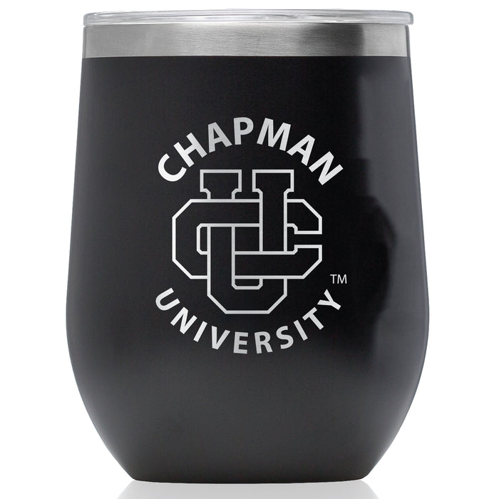 Corkcicle Stemless Wine Glass with Chapman Univ Panthers Primary Logo
