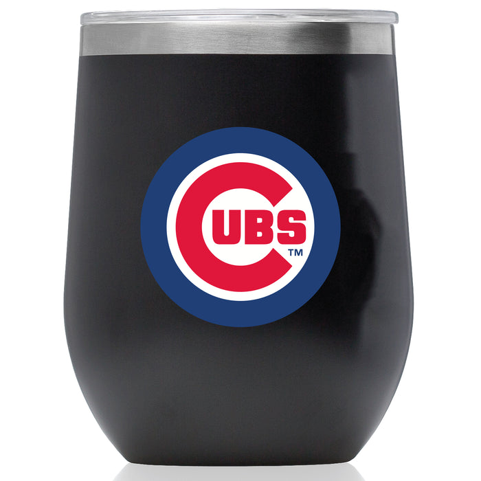 Corkcicle Stemless Wine Glass with Chicago Cubs Primary Logo