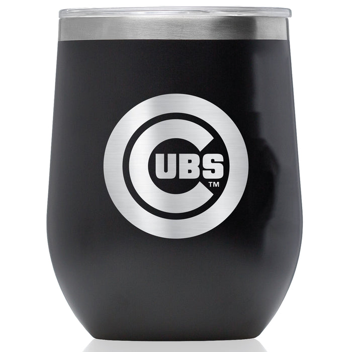 Corkcicle Stemless Wine Glass with Chicago Cubs Primary Logo