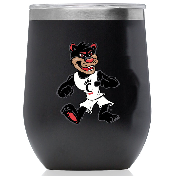 Corkcicle Stemless Wine Glass with Cincinnati Bearcats Secondary Logo