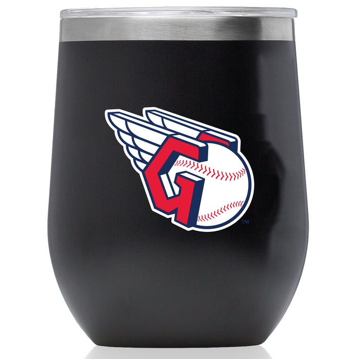 Corkcicle Stemless Wine Glass with Cleveland Guardians Primary Logo