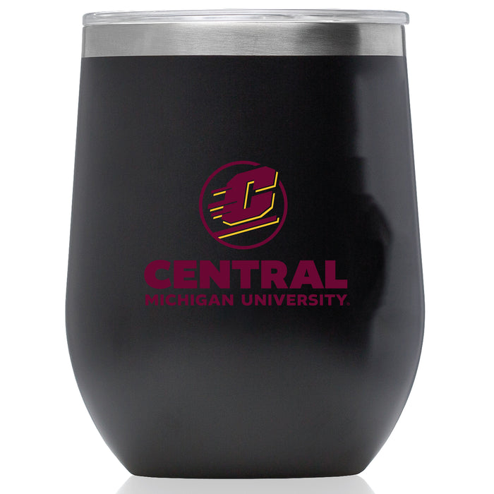 Corkcicle Stemless Wine Glass with Central Michigan Chippewas Secondary Logo