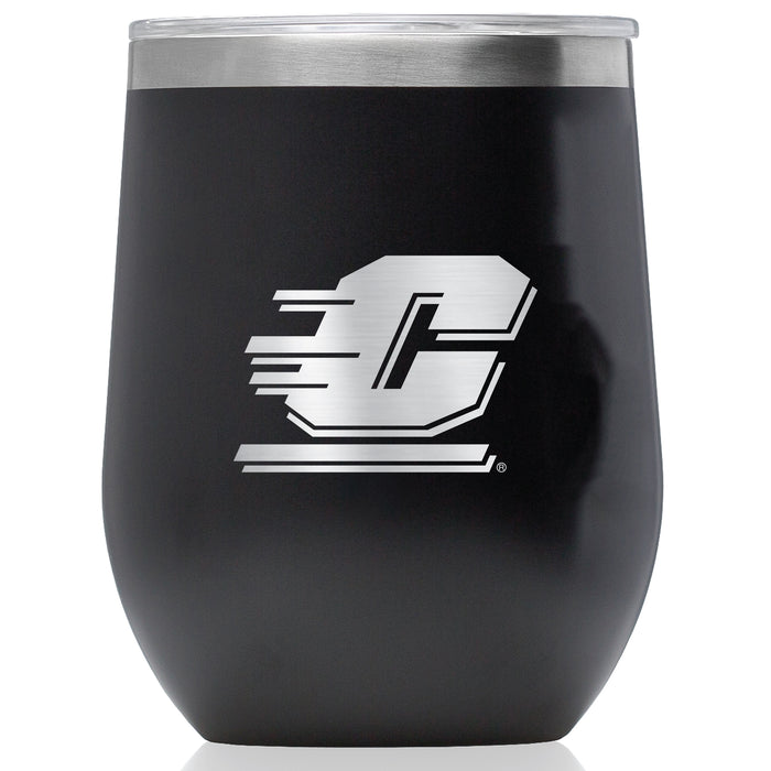 Corkcicle Stemless Wine Glass with Central Michigan Chippewas Primary Logo