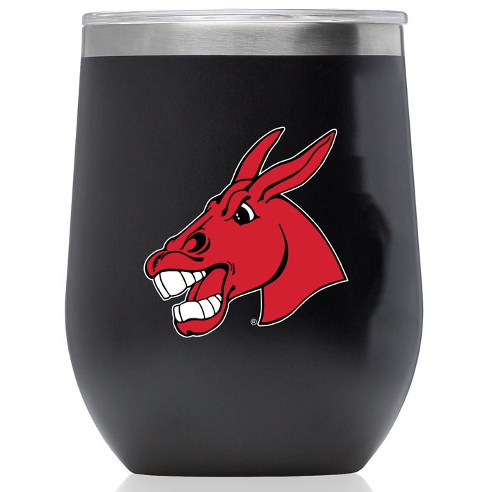 Corkcicle Stemless Wine Glass with Central Missouri Mules Secondary Logo