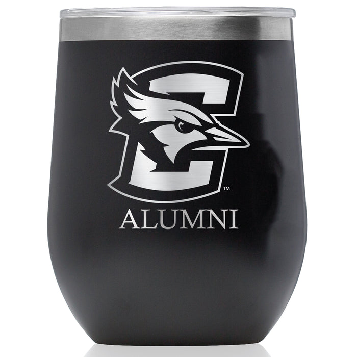 Corkcicle Stemless Wine Glass with Creighton University Bluejays Alumnit Primary Logo