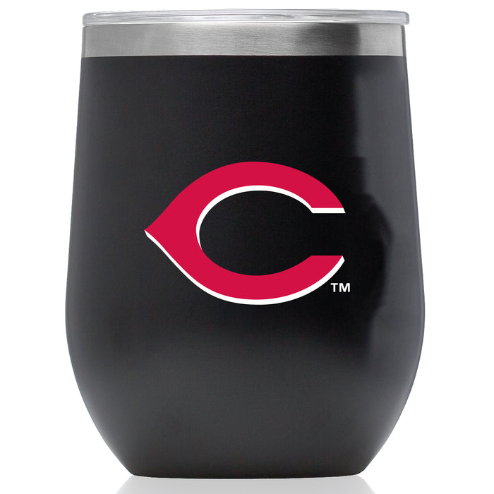 Corkcicle Stemless Wine Glass with Cincinnati Reds Secondary Logo