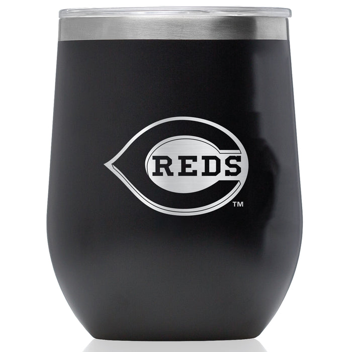 Corkcicle Stemless Wine Glass with Cincinnati Reds Primary Logo