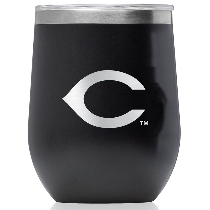 Corkcicle Stemless Wine Glass with Cincinnati Reds Secondary Etched Logo