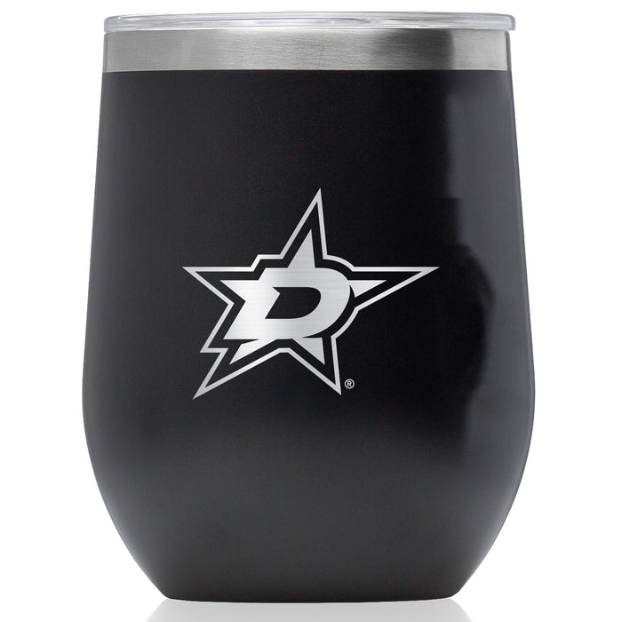 Corkcicle Stemless Wine Glass with Dallas Stars Primary Logo