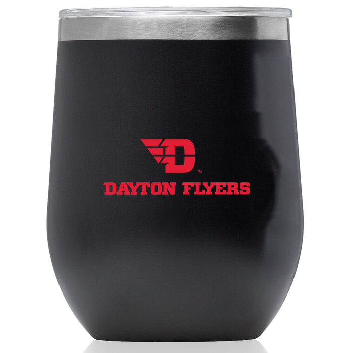 Corkcicle Stemless Wine Glass with Dayton Flyers Secondary Logo