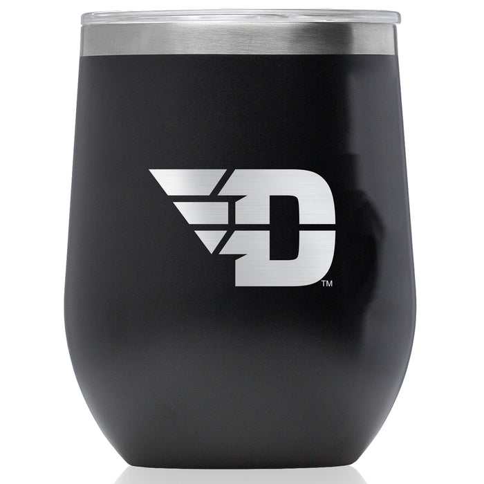 Corkcicle Stemless Wine Glass with Dayton Flyers Primary Logo