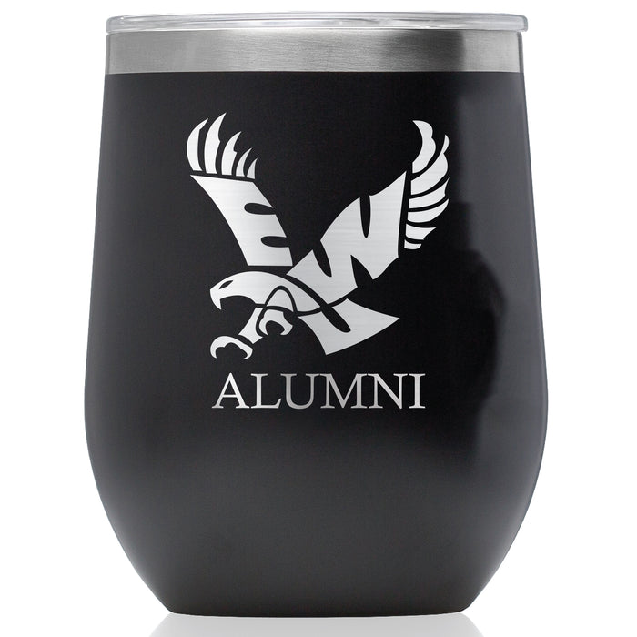 Corkcicle Stemless Wine Glass with Eastern Washington Eagles Alumnit Primary Logo