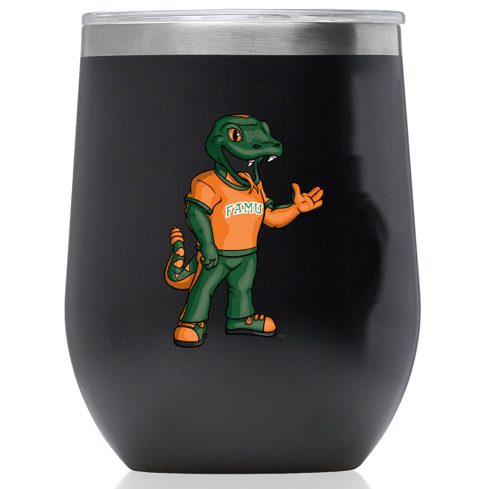 Corkcicle Stemless Wine Glass with Florida A&M Rattlers Secondary Logo