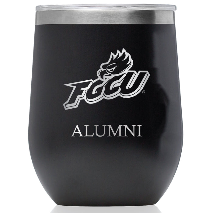 Corkcicle Stemless Wine Glass with Florida Gulf Coast Eagles Alumnit Primary Logo