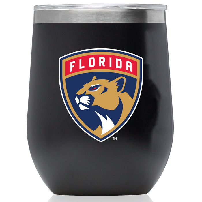 Corkcicle Stemless Wine Glass with Florida Panthers Primary Logo