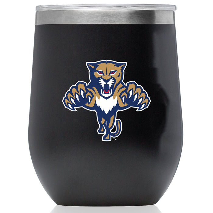 Corkcicle Stemless Wine Glass with Florida Panthers Secondary Logo