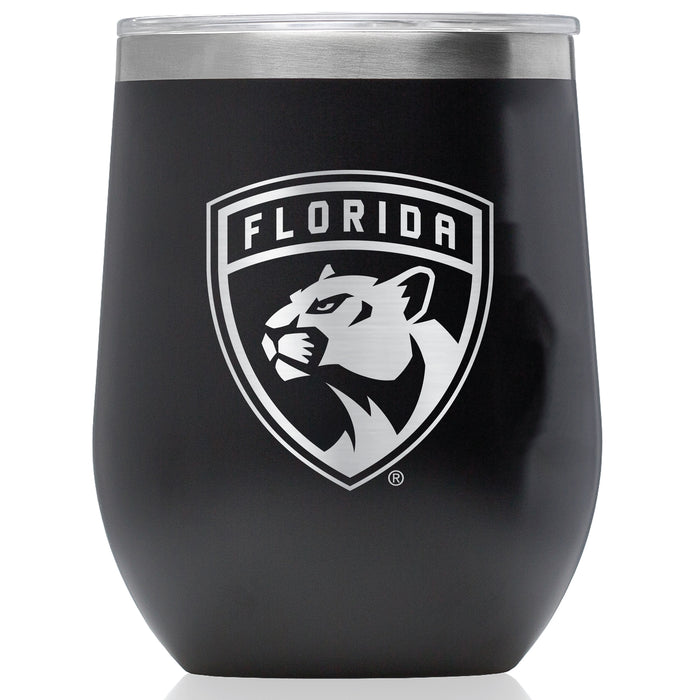 Corkcicle Stemless Wine Glass with Florida Panthers Primary Logo