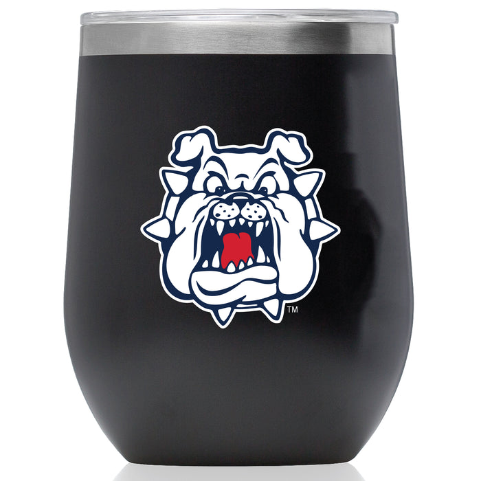 Corkcicle Stemless Wine Glass with Fresno State Bulldogs Secondary Logo