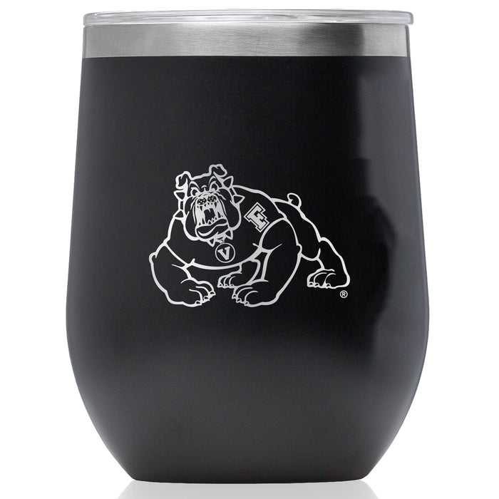 Corkcicle Stemless Wine Glass with Fresno State Bulldogs Primary Logo