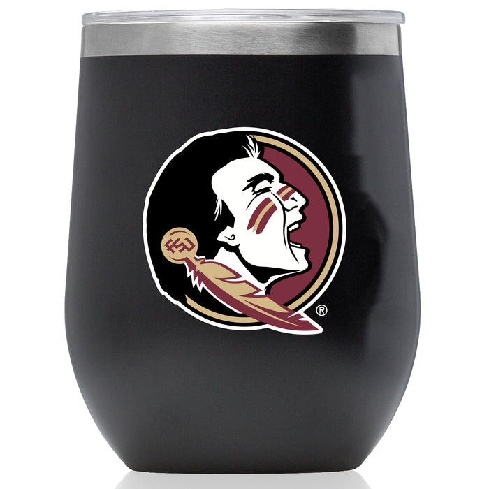 Corkcicle Stemless Wine Glass with Florida State Seminoles Primary Logo