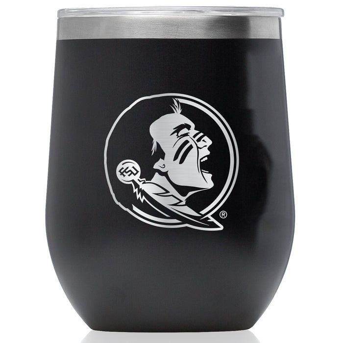 Corkcicle Stemless Wine Glass with Florida State Seminoles Primary Logo