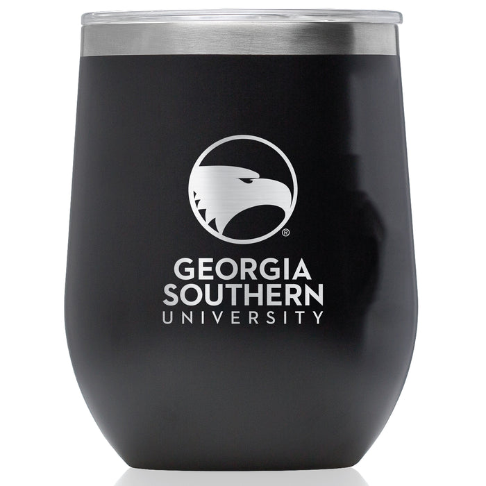 Corkcicle Stemless Wine Glass with Georgia Southern Eagles Primary Logo