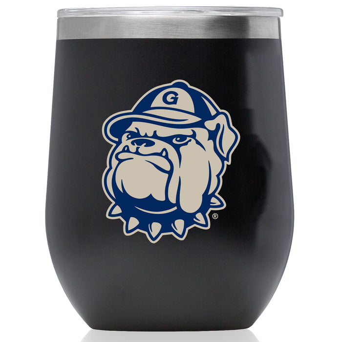 Corkcicle Stemless Wine Glass with Georgetown Hoyas Secondary Logo