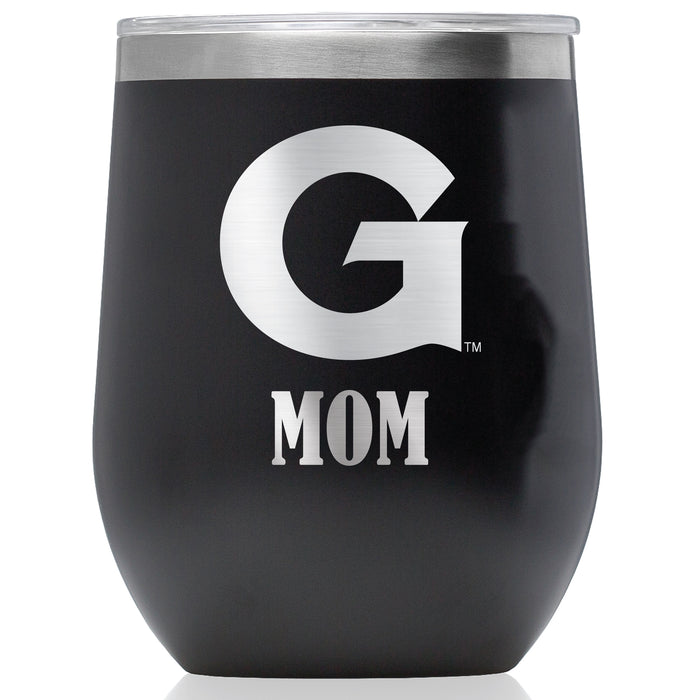 Corkcicle Stemless Wine Glass with Georgetown Hoyas Mom Primary Logo
