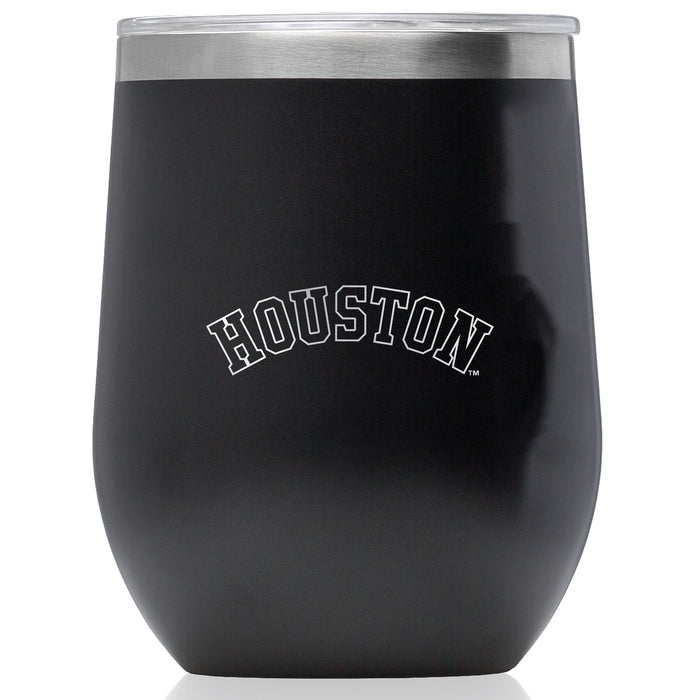 Corkcicle Stemless Wine Glass with Houston Astros Wordmark Etched Logo