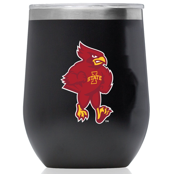 Corkcicle Stemless Wine Glass with Iowa State Cyclones Secondary Logo