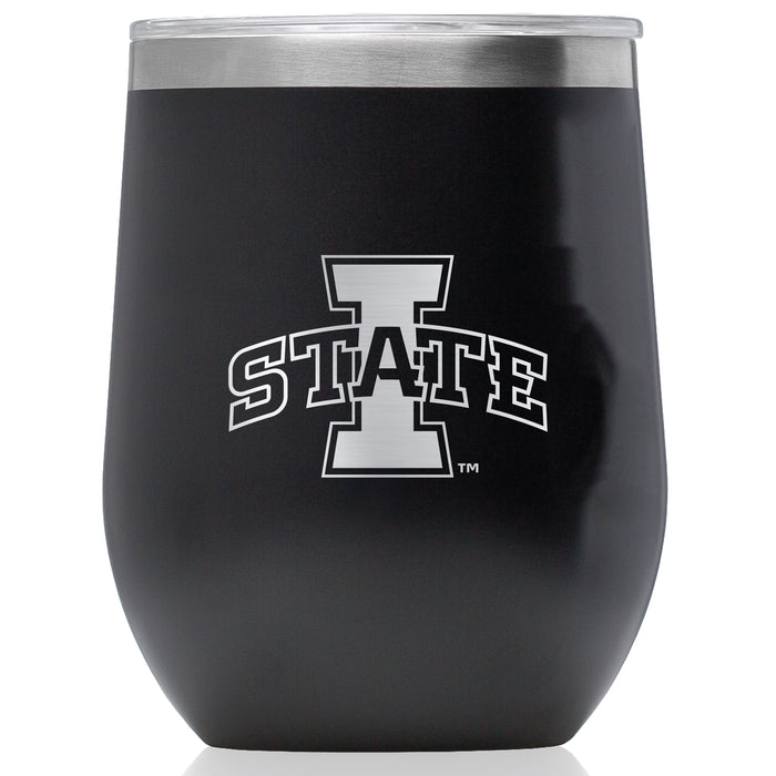 Corkcicle Stemless Wine Glass with Iowa State Cyclones Primary Logo