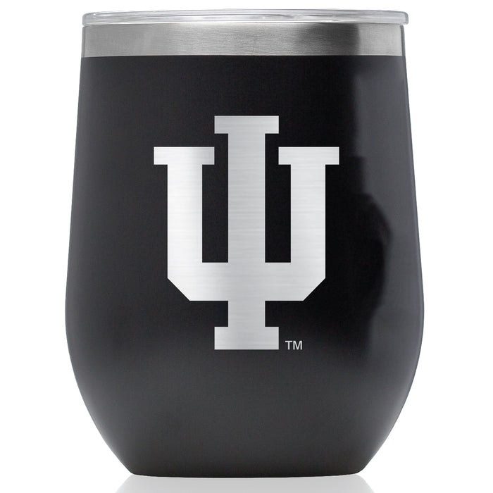 Corkcicle Stemless Wine Glass with Indiana Hoosiers Primary Logo