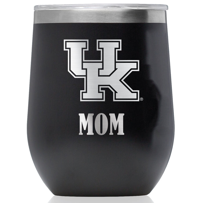 Corkcicle Stemless Wine Glass with Kentucky Wildcats Mom Primary Logo