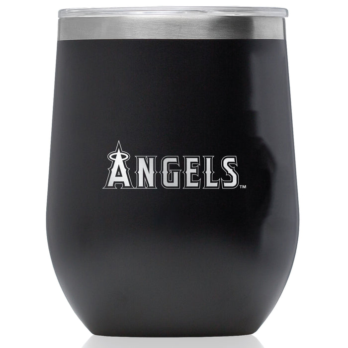 Corkcicle Stemless Wine Glass with Los Angeles Angels Secondary Etched Logo
