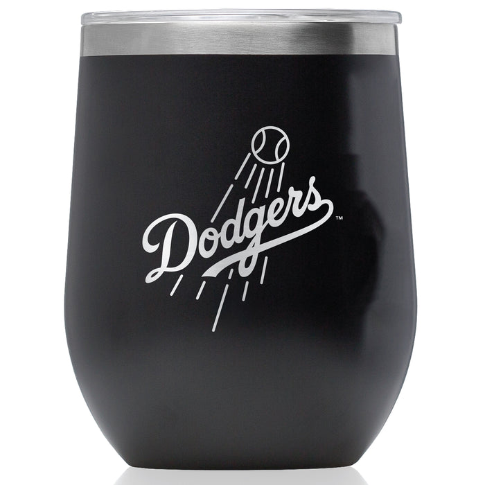 Corkcicle Stemless Wine Glass with Los Angeles Dodgers Secondary Etched Logo