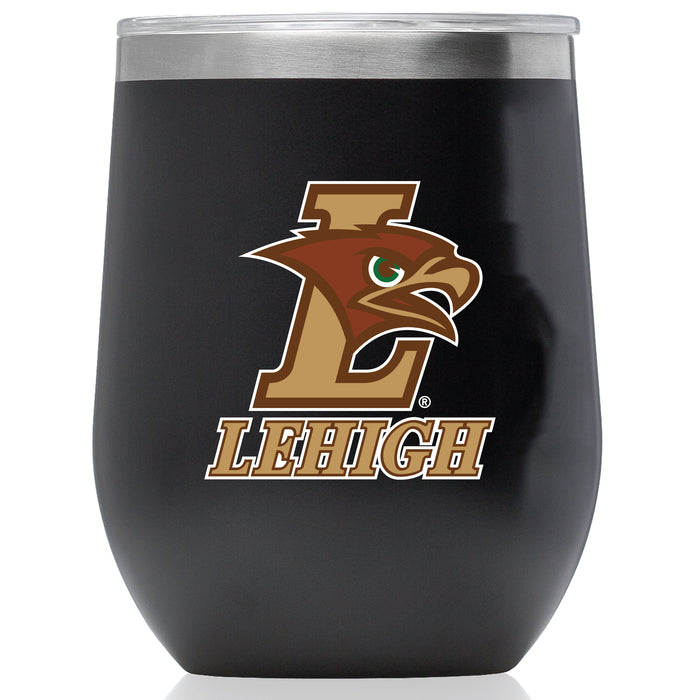 Corkcicle Stemless Wine Glass with Lehigh Mountain Hawks Primary Logo