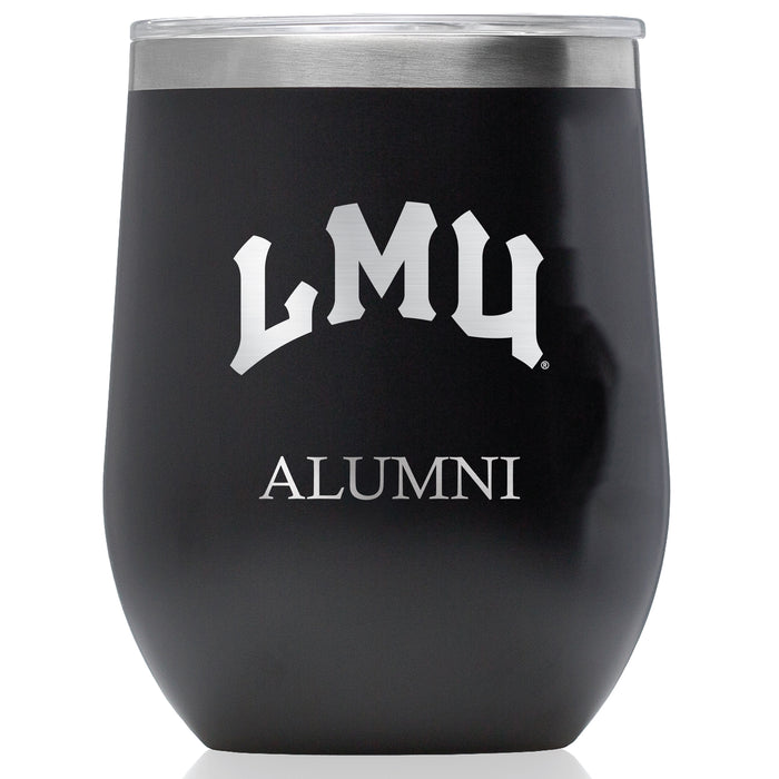 Corkcicle Stemless Wine Glass with Loyola Marymount University Lions Alumnit Primary Logo